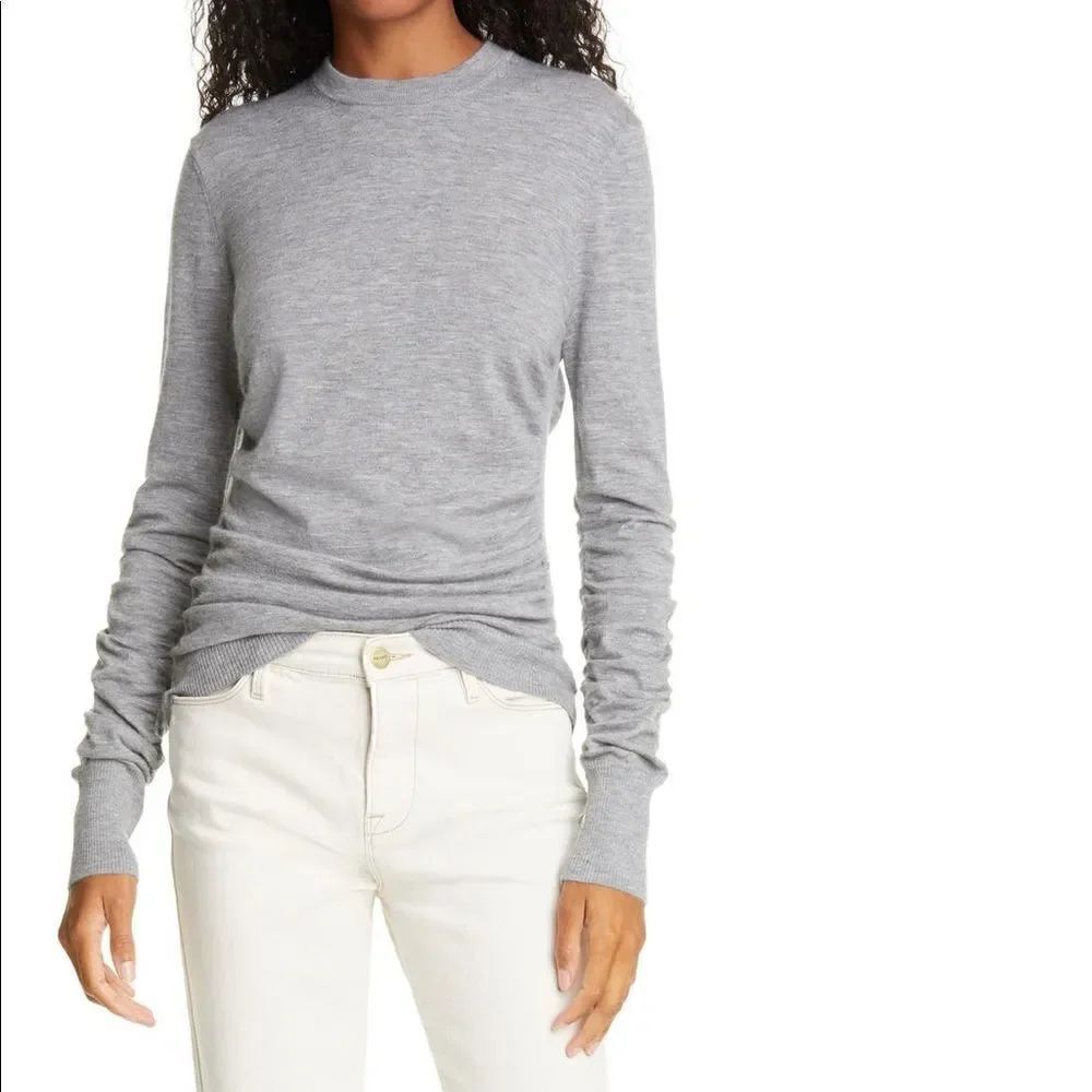 Frame Women’s luxe silk blend crew neck sweater size XXS, NWT